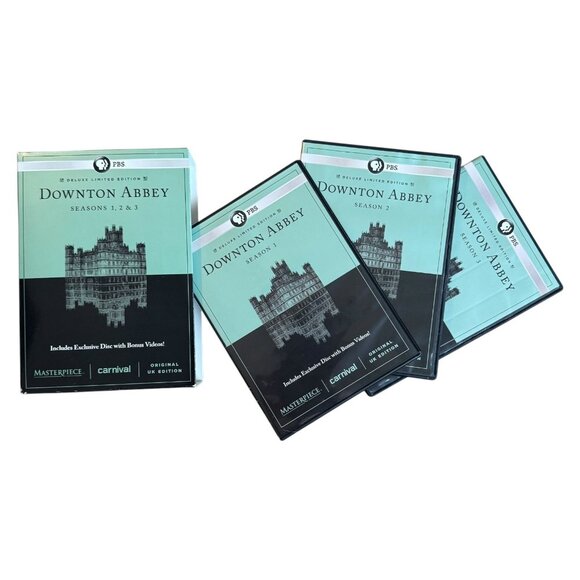Downton Abbey Deluxe Limited Edition Seasons 1 2 3 DVD Box Set w/ Bonus Content - Picture 2 of 11